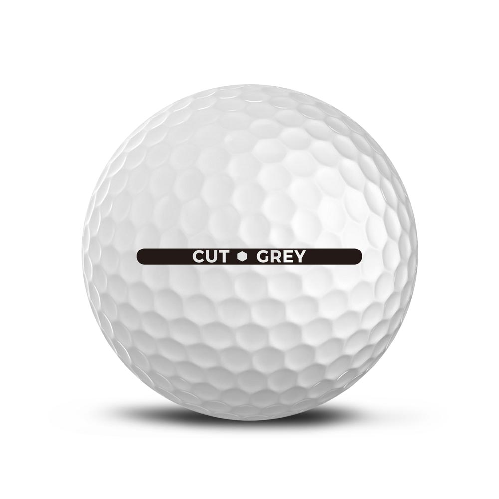 Cut Grey golf balls